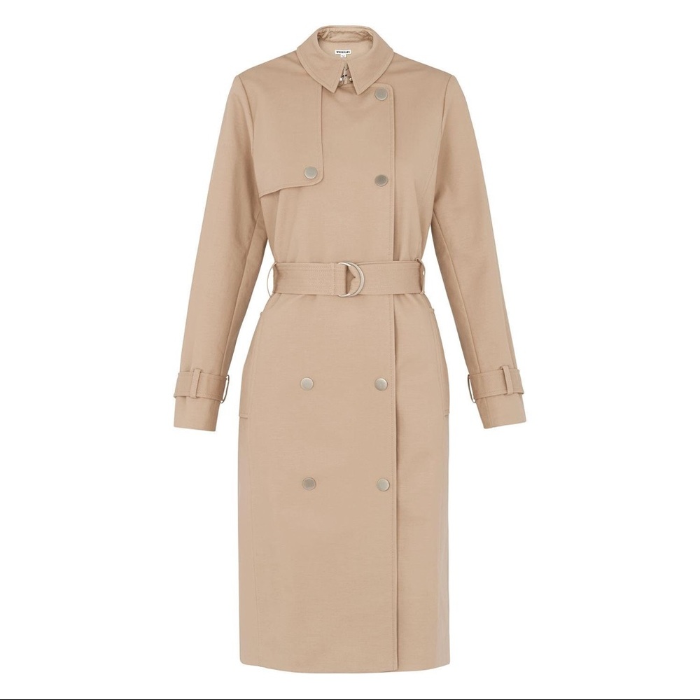 WHISTLES beige trench coat NWT US 4 UK 8